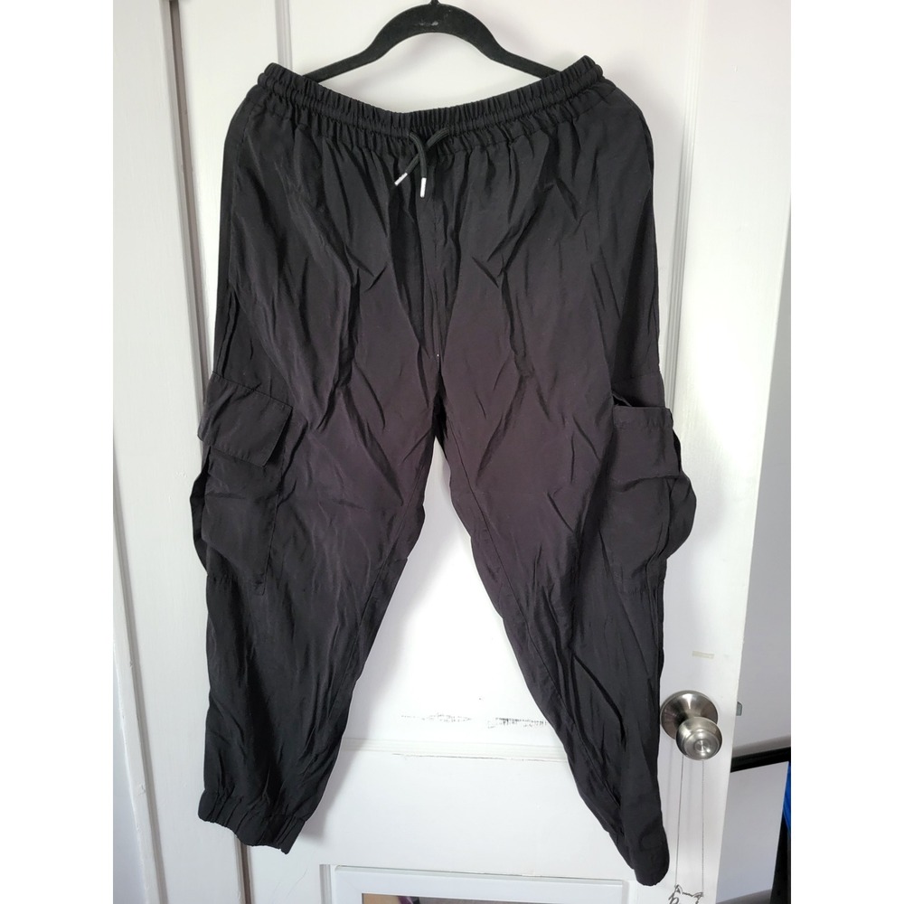 Zara black cargo joggers‎ large